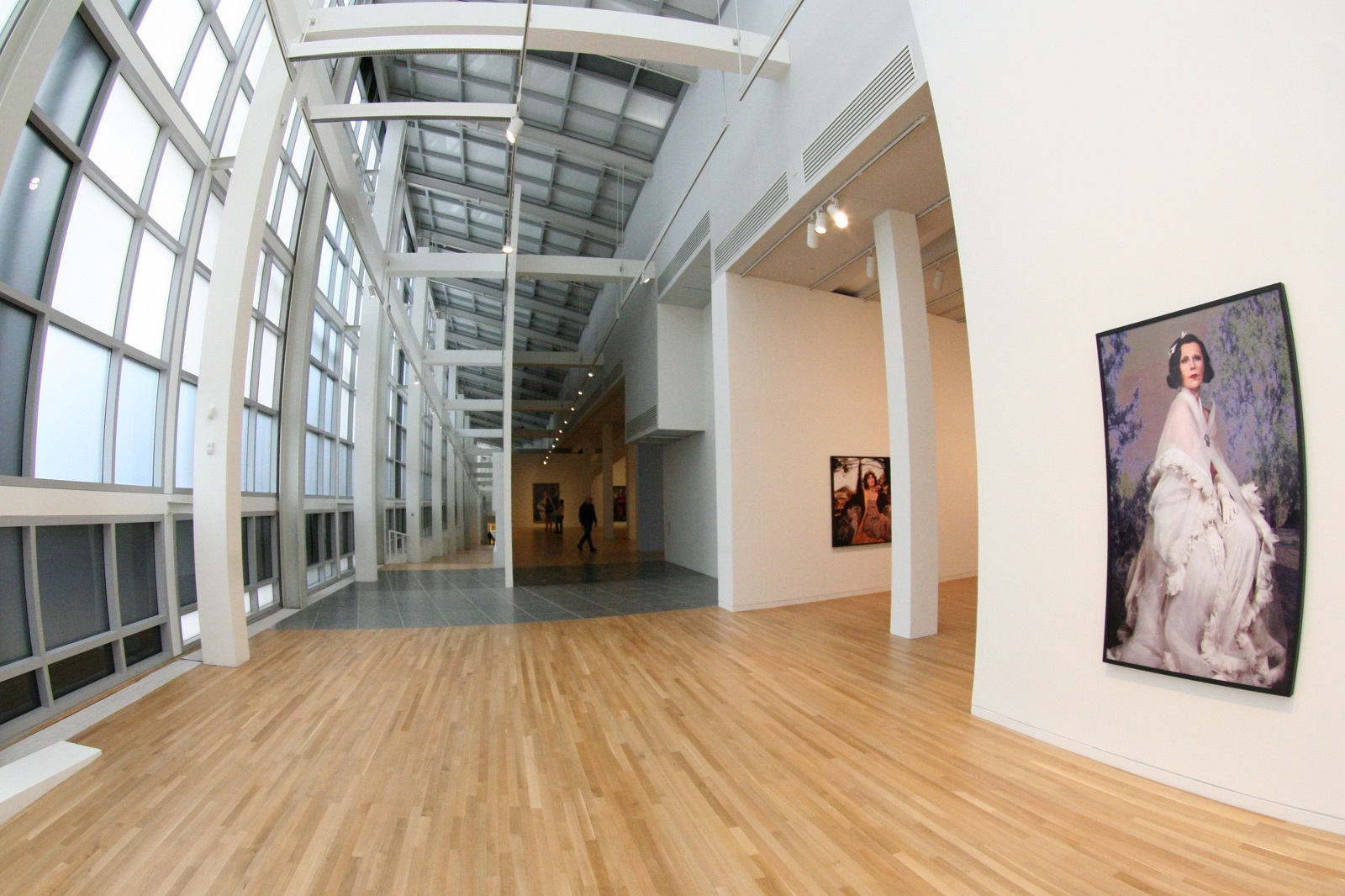 A hallway in the Wexner Center for the Arts