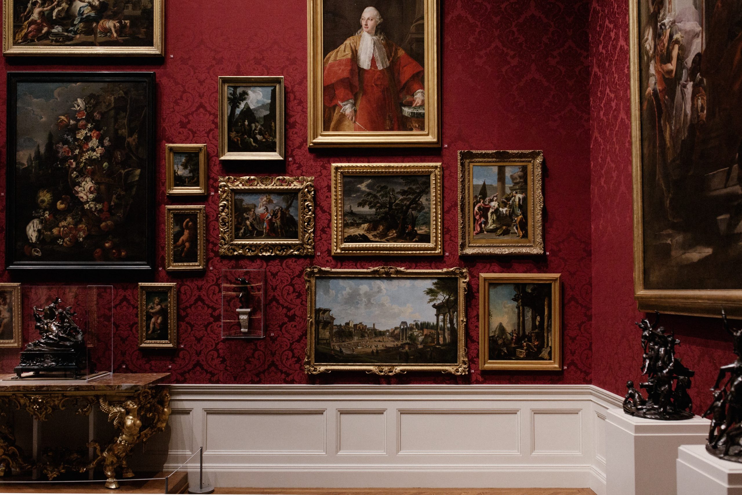 Picture of an art museum painting in displays