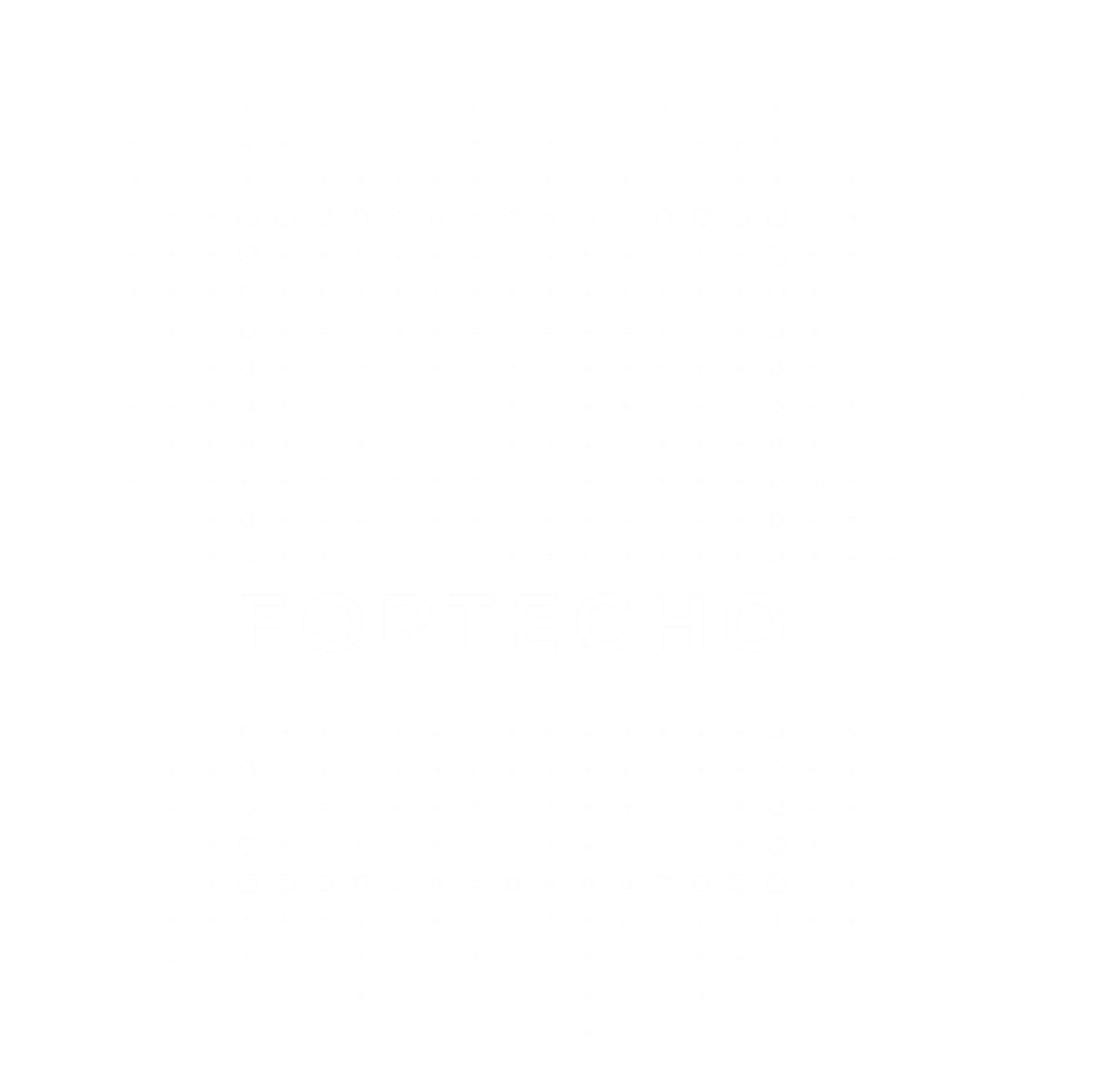 White Fortecho LUXE Logo